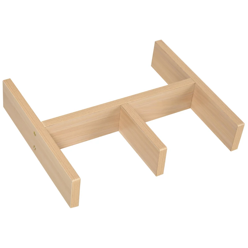 HOMCOM Meuble Chaussures Banc à Chaussures 2 Niveaux Rangement, Niche + Coffre intégré avec Coussin Beige Gris