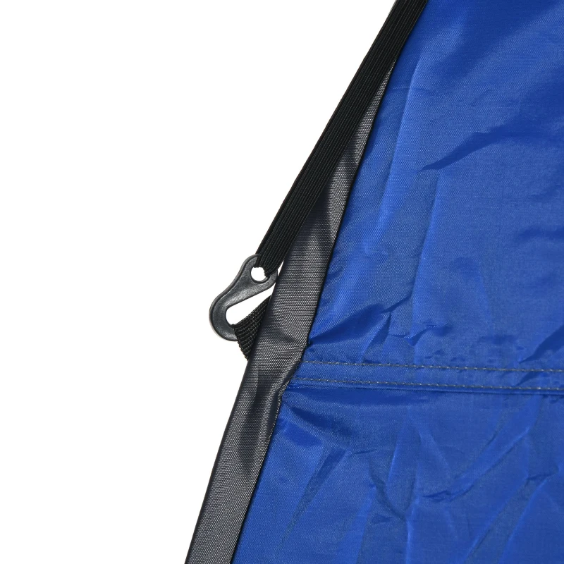 Outsunny Tenda Doccia da Campeggio e Spiaggia con Porta a Cerniera e Borsa di Trasporto, 126x124x189 cm, Blu Scuro