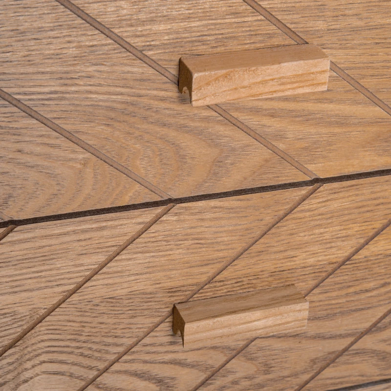 HOMCOM Table de chevet Chiffonnier Commode Meuble de Rangement avec 4 tiroirs Scandinave 40L x 30l x 75H cm en Bois