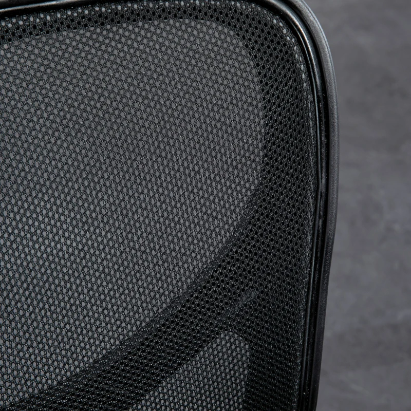 Vinsetto Fauteuil de bureau chaise de bureau manager dossier ergonomique inclinable pivotant tissu maille noir