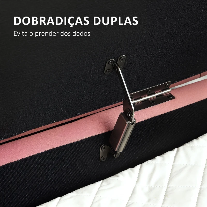 HOMCOM Banco Pé de Cama Estofado em Veludo Banco de Arrumação e Pés Dourado Banco para Entrada Dormitório 108x44x43,5 cm Rosa