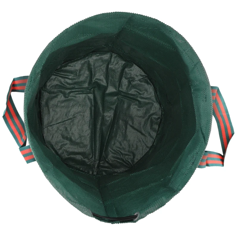 Outsunny Conjunto de 3 Sacos de Resíduos de Jardim 272L Resistentes com Pegas Reforçadas e Aros Flexíveis Dobráveis e Reutilizáveis Ø67x76 cm Verde