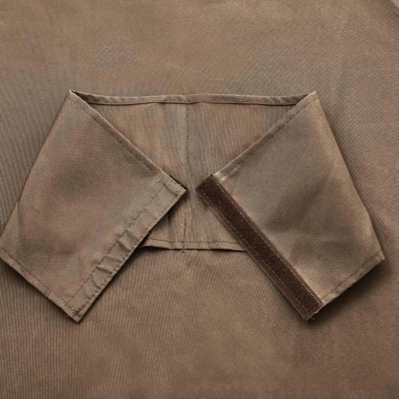 Outsunny 4 Paredes Laterais para Tenda 302x205 cm Laterais para Tenda Universal com Ganchos e Argola em C para Jardim Terraço Marrom