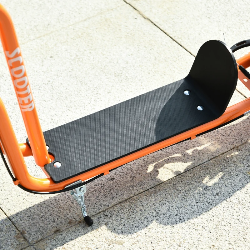 HOMCOM step kinderscooter scooter luchtbanden stadsscooter verstelbaar oranje