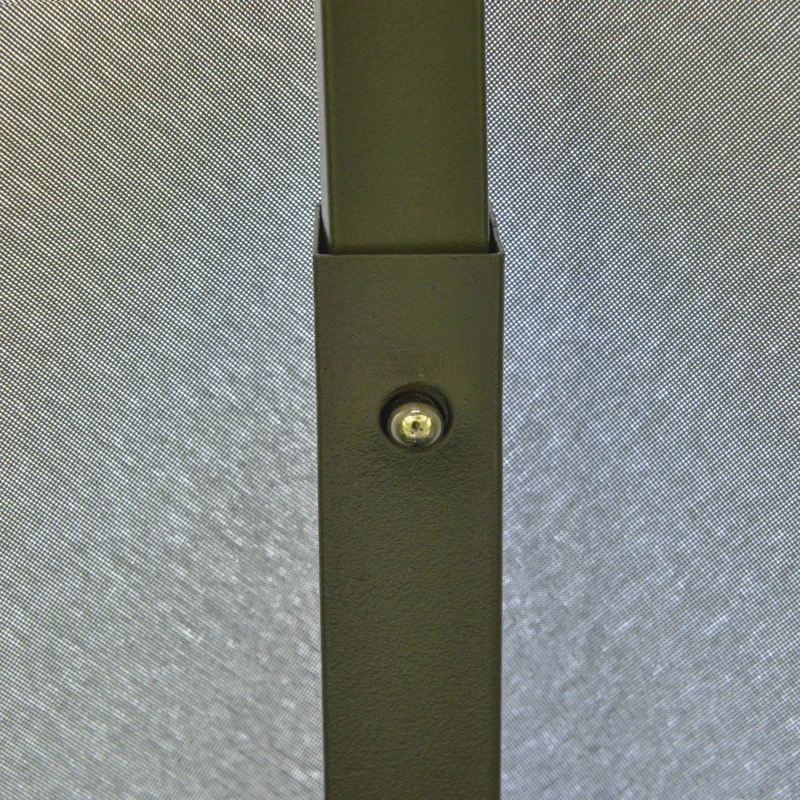 Outsunny 3(M)x3(M) Garden Gazebo Double Top Outdoor Canopy Patio Event Party Wedding Tent Backyard Sun Shade with Netting - Grey