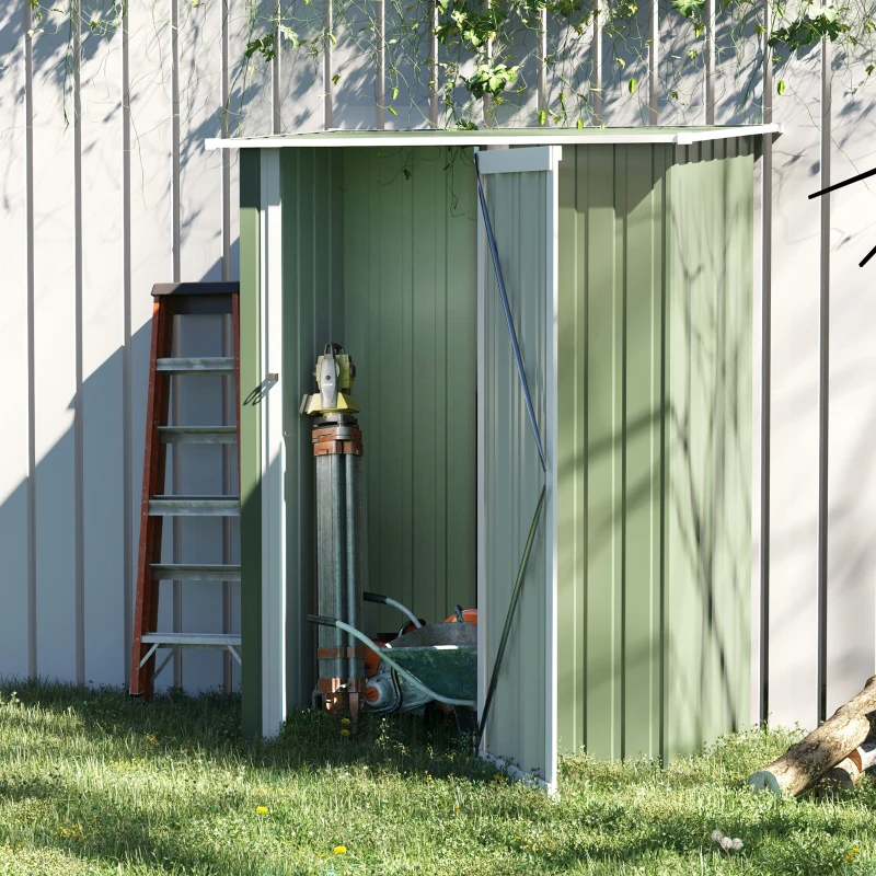 Outsunny Magazie pentru Unelte Sopron din Otel Impermeabila 142x84x189cm