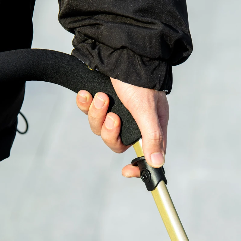 PawHut Passeggino per Cani Convertibile con 2 Guinzagli e Cuscino, in Acciaio e Poliestere, 82x49.5x98 cm, Azzurro e Nero