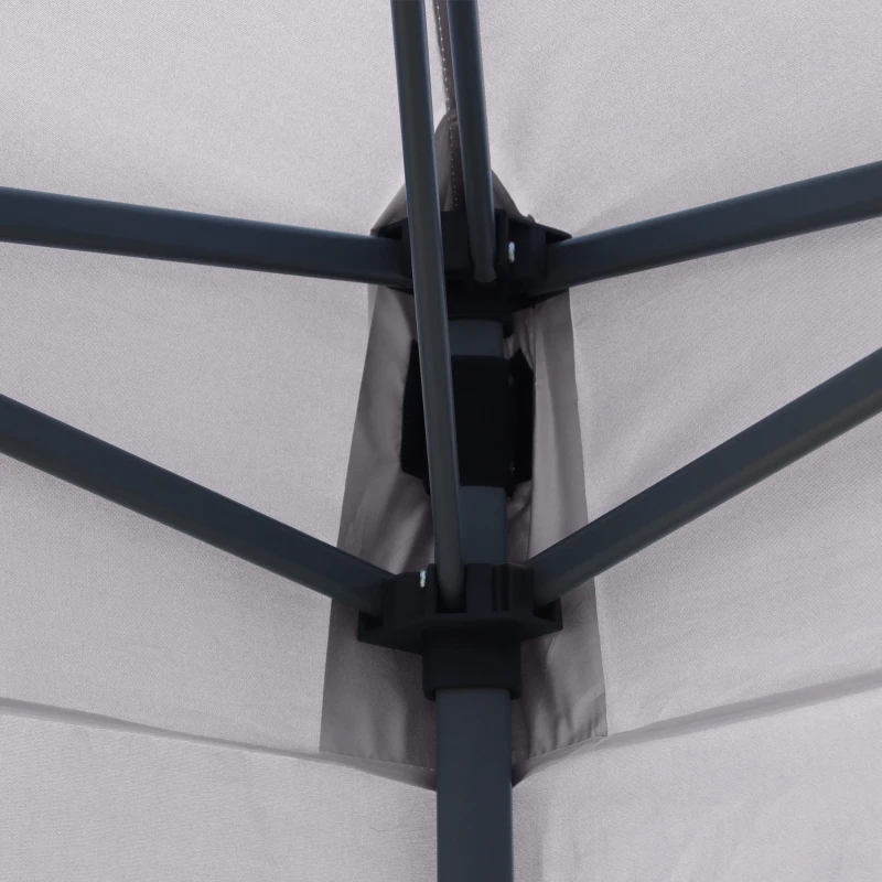 Outsunny 3 x 3(M) Pop Up Gazebo, UPF 50+ Foldable Canopy Tent with Wheeled Carrybag, 4 Leg Weight Bags, Height Adjustable Marquee Shelter 1 person easy setup for Outdoor Garden Patio Party, Dark Grey