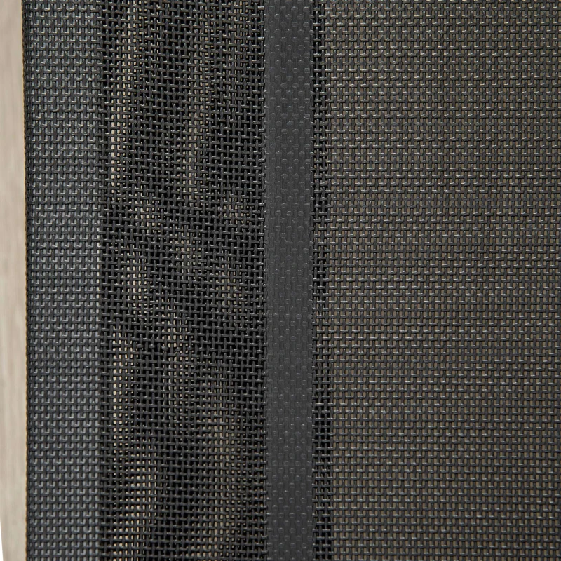 PawHut Cama Elevada para Perros 110x75x20 cm con Marco de Acero para Interior Exterior Negro