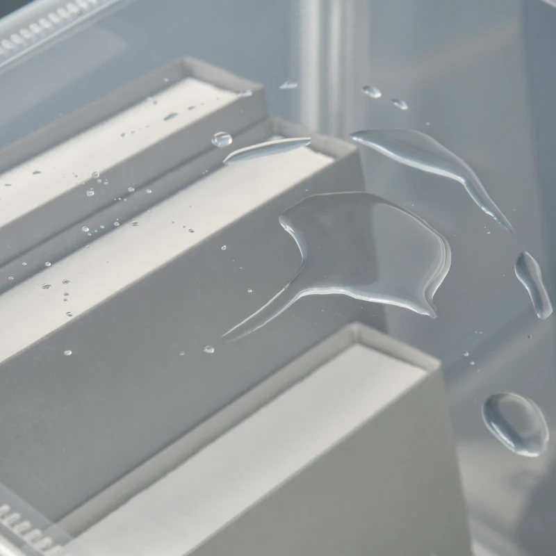 HOMCOM Mobile Scarpiera Modulare Salvaspazio, 6 Cubi in Plastica PP, 65x32x162 cm, Trasparente