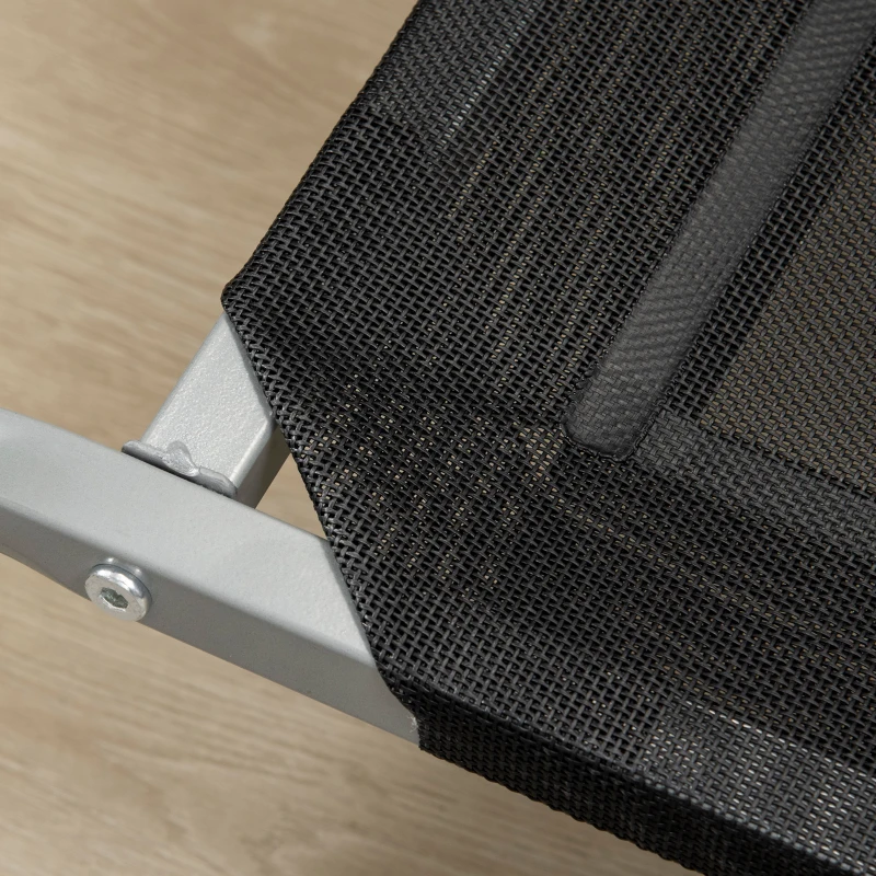 PawHut Cama Elevada para Perros 110x75x20 cm con Marco de Acero para Interior Exterior Negro