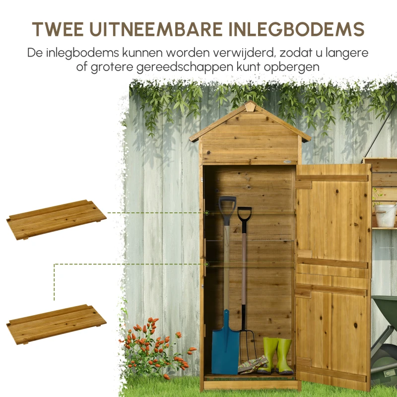 Outsunny Huisdiertrap Hondentrap, 3 treden, grenenhout, 46 cm x 54 cm x 42,5 cm, Bruin + Zwart