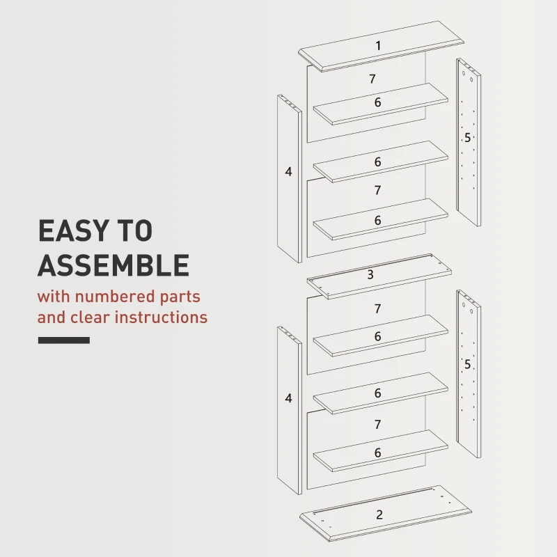 HOMCOM 360 CD Storage Unit - Black