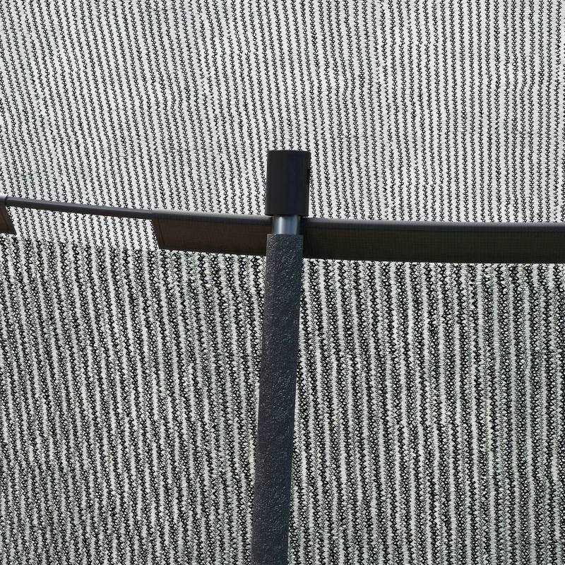 SPORTNOW Gartentrampolin Outdoor-Trampolin Sicherheitsnetz 54 Hochspannungsfedern Ø 305 x 240 cm Schwarz