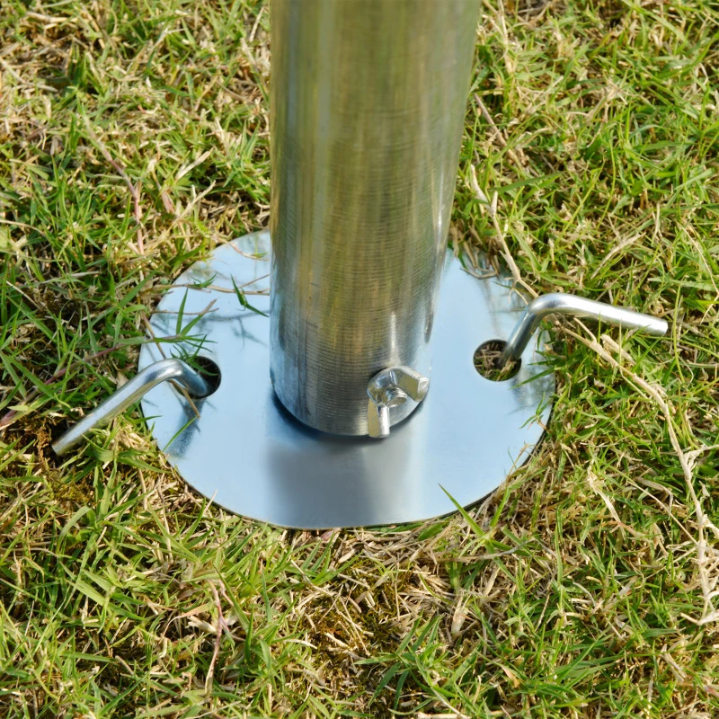 Outsunny Carport Überdachung für Auto 6 x 3 m robuster verzinkter Stahl Dach PE-Hochleistungsfolie Grau