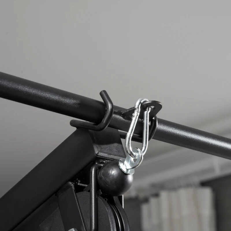 HOMCOM Fitness-Station mit 12 Gewichtsblöcken à 5,5 kg für ein umfassendes Training - 135 x 103 x 210 cm