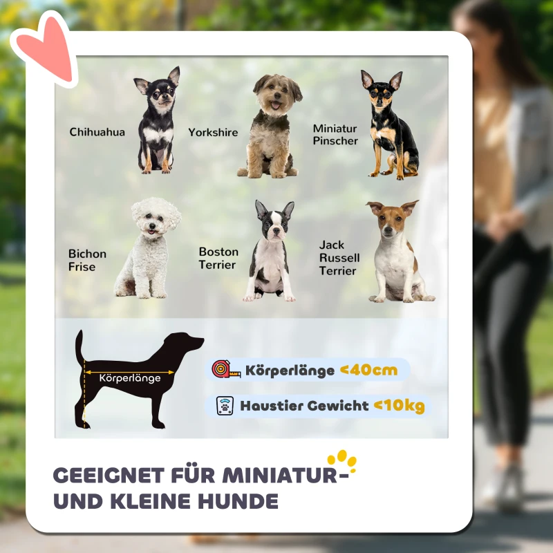 PawHut Hondenbuggy Huisdierbuggy Opvouwbaar met Afneembaar Compartiment, 81 x 58 x 97,5 cm, Zwart+Khaki+Wit