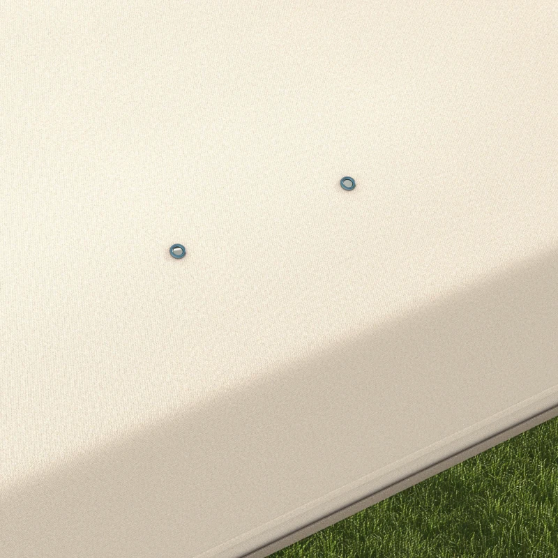 Outsunny Gartenpavillon Pavillon Pop-Up wasserdichter Kolonialstil 3L x 3B x 2,65H m 4 Moskitonetze + Transporttasche