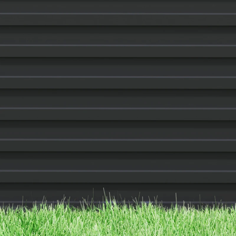 Outsunny Erhöhter rechteckiger Pflanzkasten für den Außenbereich - offener Boden - 160 x 80 x 60 cm, grau