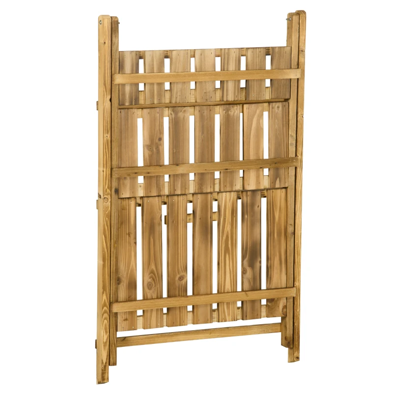 Outsunny Pflanzentreppe Blumenbank Blumentreppe Blumenregal Pflanzregal Blumenständer 3 Stufen Tannenholz Dunkelbraun 60 x 37 x 93 cm