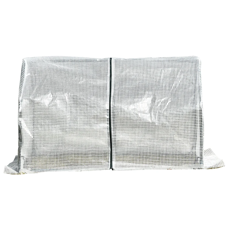 Outsunny Mini Gewächshaus, wetterbeständig, leicht zu transportieren, 99 cm x 71 cm x 60 cm, Folientunnel, Grün