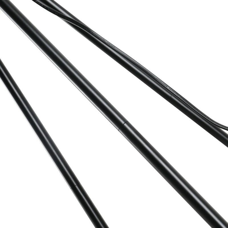 HOMCOM Candeeiro de Pé Moderno Candeeiro de Pé para Sala de Estar com Ecrã Redondo Tripé e Suporte para Lâmpada E27  Ø37x152 cm Branco e Preto