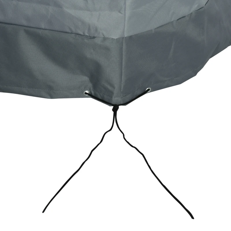 Outsunny Rectangular Patio Furniture Cover for Chairs Water UV Resistant Protection 600D Oxford Fabric Rattan Lounge Clean Cover, 200 x 86 x 82cm