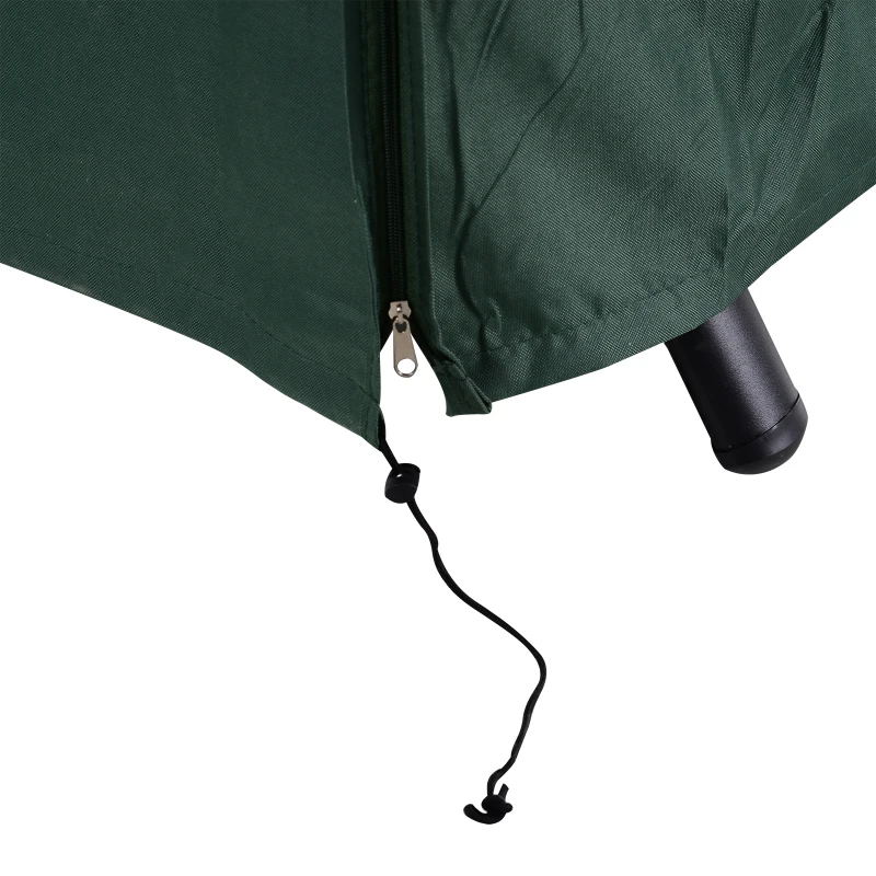 Outsunny 205 x 124cm Three-Seater Swing Chair Protective Cover Deep Green