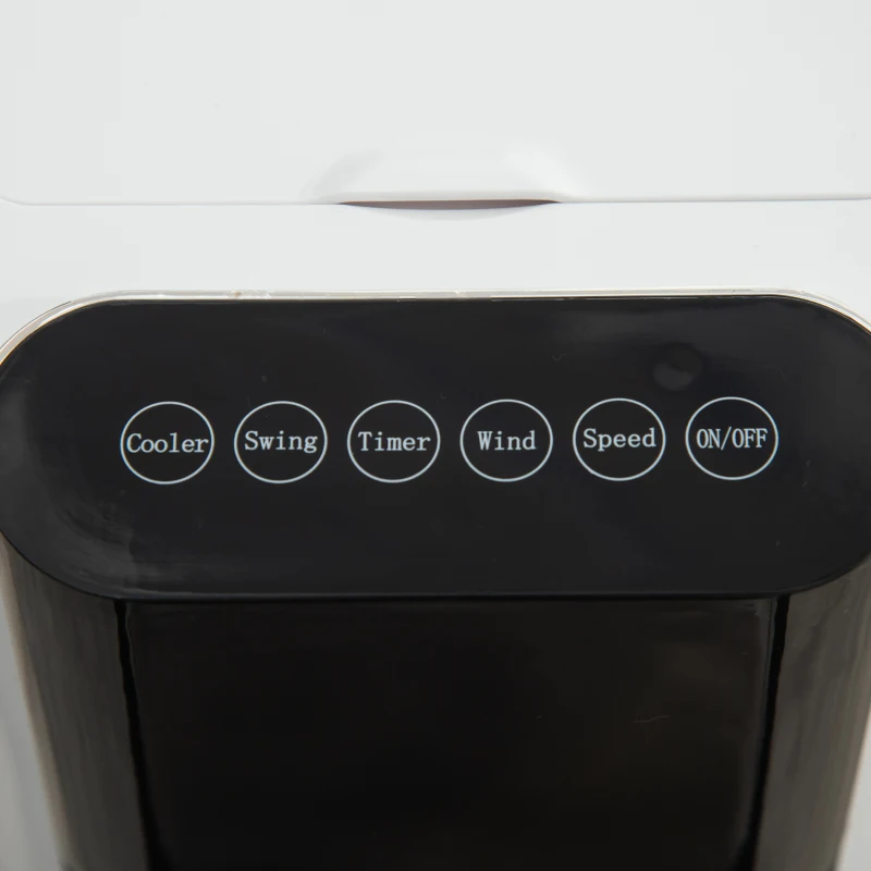 HOMCOM Nine Setting Tower Fan Humidifier, with Ice Boxes - Black