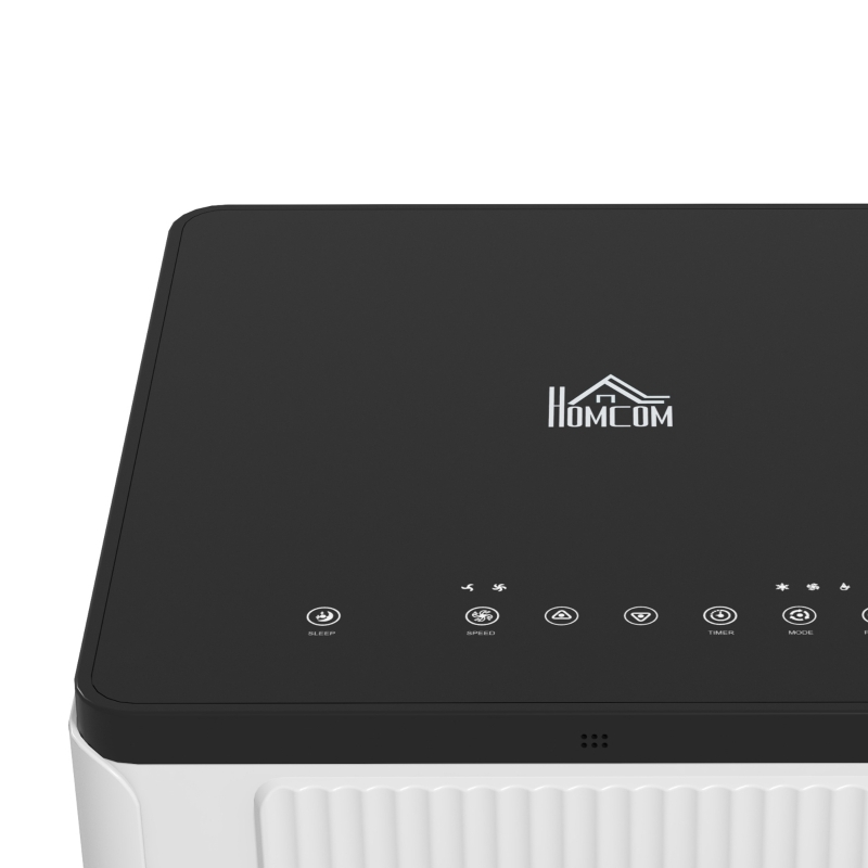 HOMCOM 9,000 BTU App-Controlled Mobile Air Conditioner, 20m² Radius - White