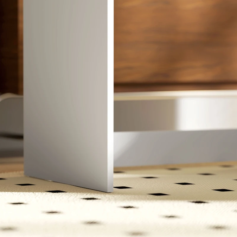 HOMCOM 100cm Compact Computer Desk with Keyboard Tray, Home Office Desk with Drawer for Bedroom Study, White