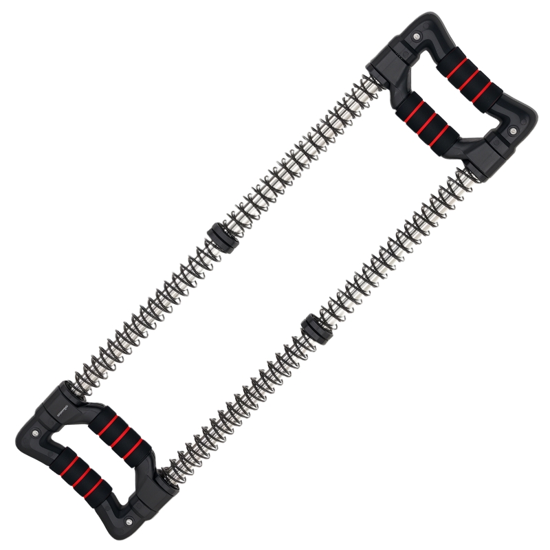 SPORTNOW Expansor de Pecho con Resistencia Ajustable de 10-50 kg para Desarrollo Muscular de Brazos 80x22x5 cm Negro