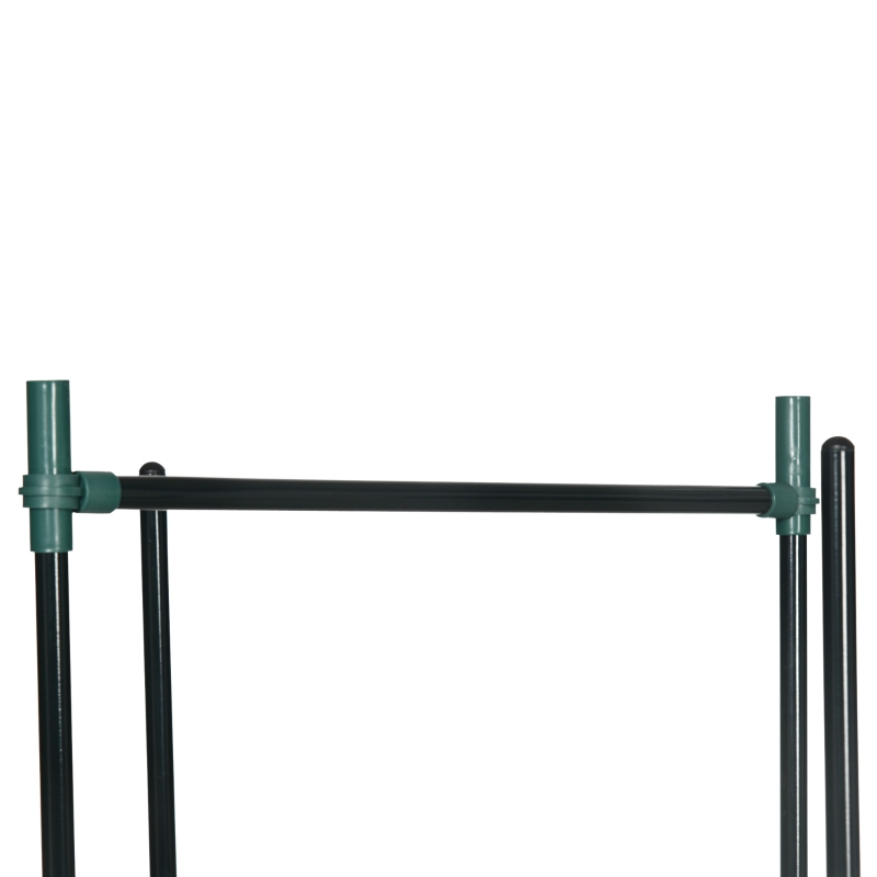 Outsunny Rankhilfe, 3er-Set, Pflanzgitter, modulares Design, für Außen und Innen, Stahl, grün, 38 x 38 x 182 cm