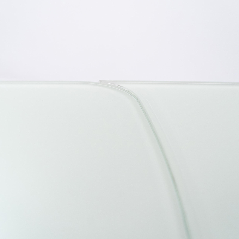 E-STYLO Tavolo allungabile con top in vetro temperato extra white, gambe e struttura in metallo verniciato bianco, 90cm X 140/175/210cm H.76cm