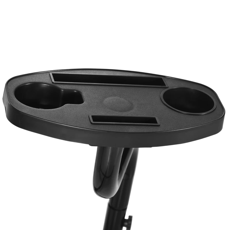 Outsunny Suporte para cadeira suspensa Suporte giratório de 190 cm com mesa lateral carga máx.120kg Estrutura metálica para jardim de pátio Preto