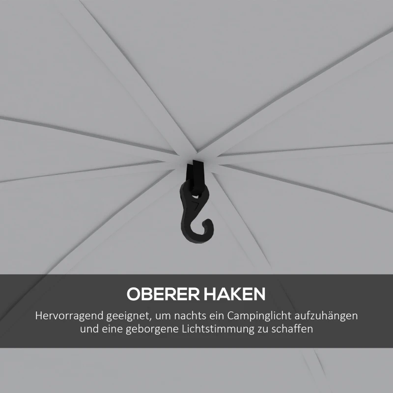 Outsunny Event Shelter 3,5 x 3,5m Pawilon z Hakiem Wodoodporny Zimowy Ogród Pawilon Jasnoniebieski