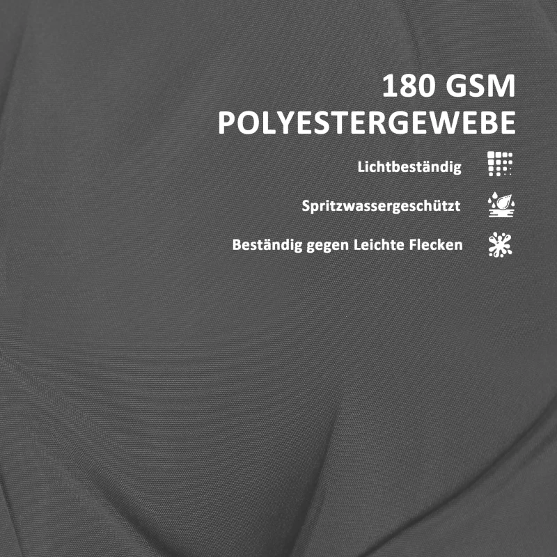 Outsunny Palettenkissen 2er Set Sitzkissen Palettenpolster mit Getuftetem Design Rückenlehne 120 x 77 x 10 cm Dunkelgrau