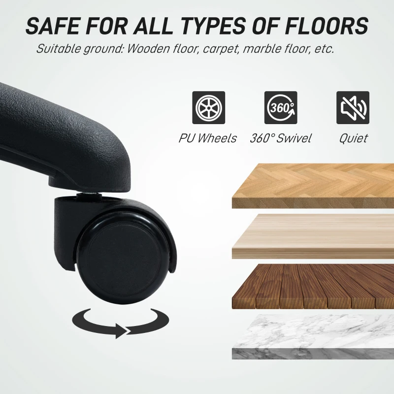 HOMCOM Drafting Chair with Adjustable Armrests, Ergonomic Mesh Office Chair with Lumbar Support, Adjustable Height and Footrest for Standing Desk, Black