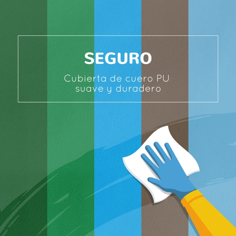 HOMCOM Juego de 6 Bloques de Espuma para Niños de 12-36 Meses Juguete Educativo de Construcción 150x100x24 cm Multicolor