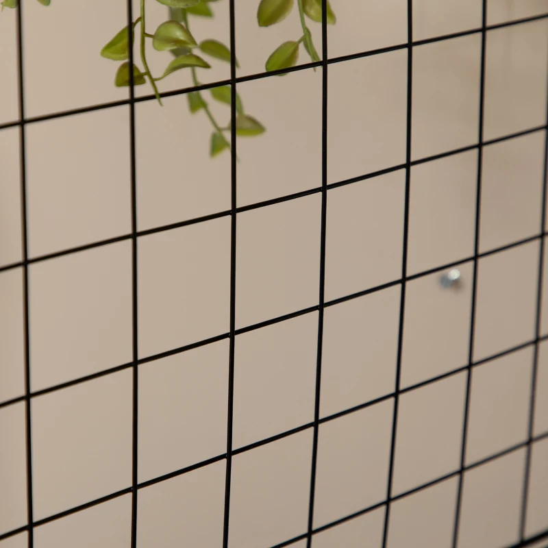 HOMCOM Étagère cube modulable DIY avec 9 compartiments en treillis métallique pour salon, chambre à coucher, noir