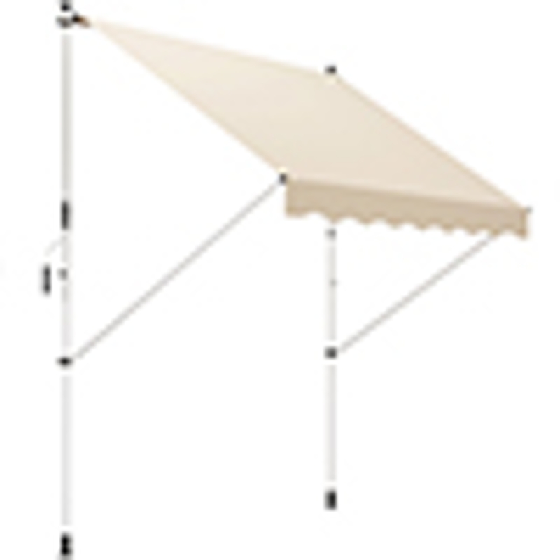 Outsunny markiza markiza zaciskowa osłona przeciwsłoneczna