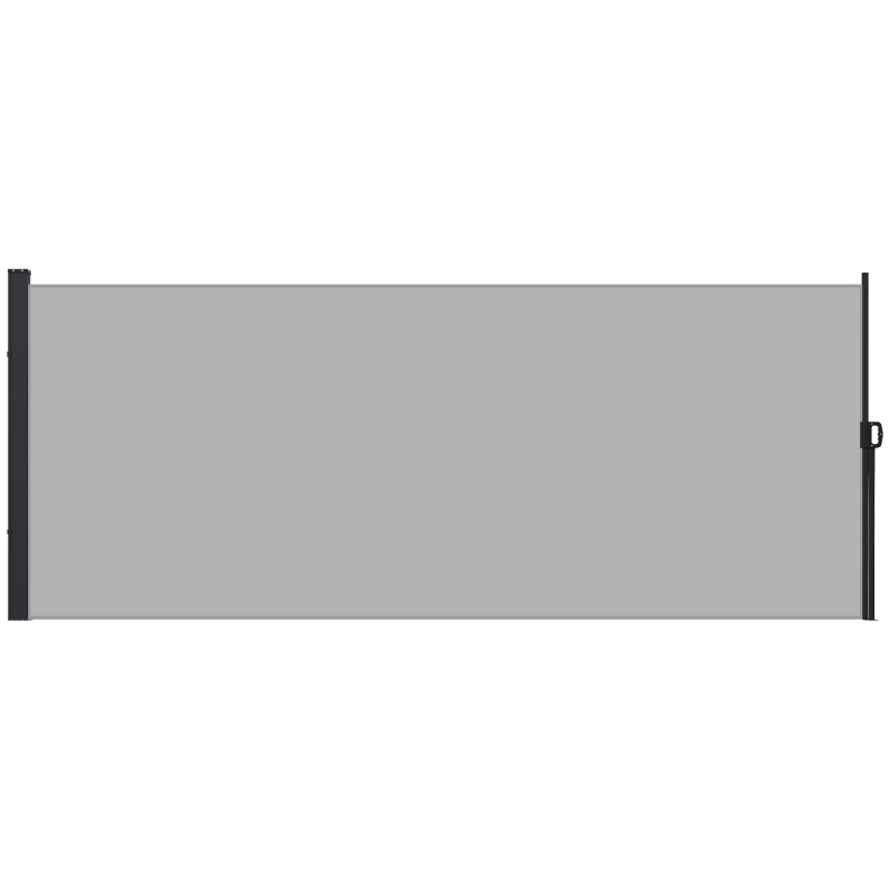 Outsunny Store latéral Brise-Vue paravent rétractable dim. 3L x 2H m alu. Polyester Anti-UV Haute densité 180 g/m² gris clair