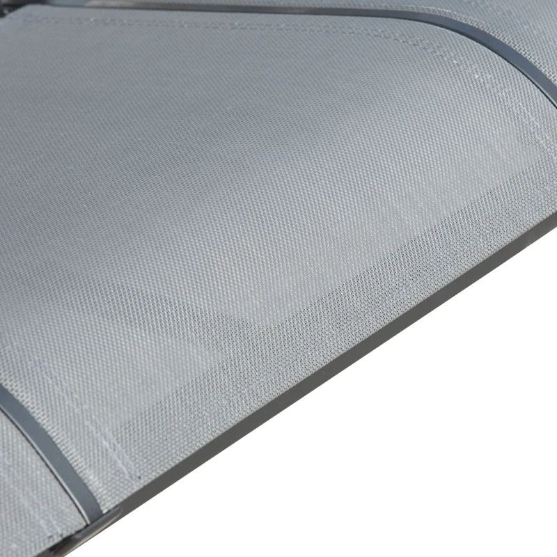 Outsunny Baloiço de 3 Lugares para Jardim ou Varanda com Toldo Ajustável e Bolsos Laterais 196x128x172 cm Cinzento Escuro