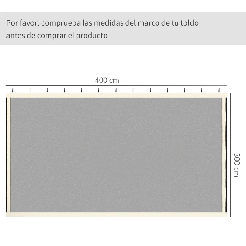 Outsunny 4 Paneles Laterales 3x2 cm para Carpa de Jardín Tela Mosquitera para Cenador Gazebo con Cremalleras y Anillas Negro