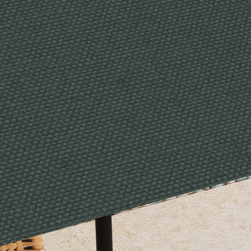 Outsunny Techo de Repuesto 300x300 cm para Cenador de Jardín Cubierta de Repuesto de Gazebo Pabellón Exterior con 8 Orificios de Drenaje y Ventilación Gris