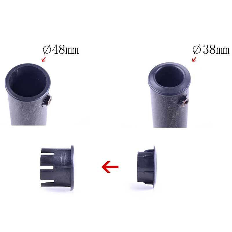 Outsunny Base para Sombrilla de Jardín de 12 kg Soporte de Parasol Redondo de Resina para Postes de 38mm/48mm Ø44x34 cm Bronce