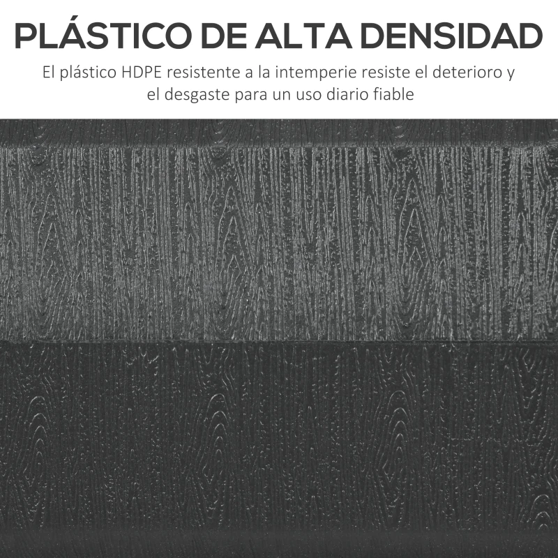 Outsunny Soporte para Parasol Rellenable de Agua 30 kg y Arena 40 kg para Poste de Paraguas de Ø32/38/48 mm 49x49x36,5 cm Negro