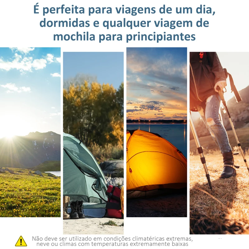 Outsunny Tenda de Campismo Familiar para 4-5 Pessoas com 2 Quartos 2 Bolsos e Janelas com Malha Impermeável 400x275x210 cm Cinza