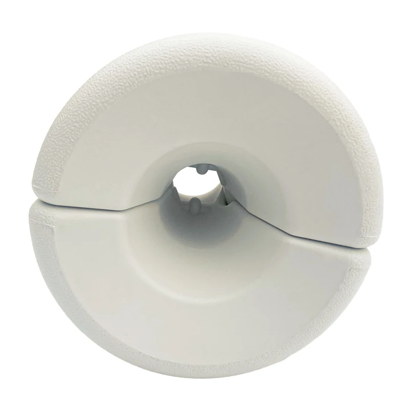 Outsunny Pack de 4 Pesos para Carpas Plegables Soportes Rellenables con 9,2 kg de Agua o 12 kg de Arena Ø24x25,5 cm Blanco