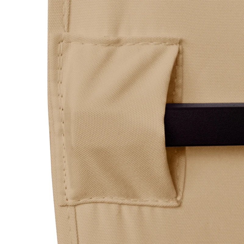 Outsunny Techo de Repuesto 300x300 cm para Cenador de Jardín Cubierta de Repuesto de Gazebo Pabellón Exterior con 8 Orificios de Drenaje y Ventilación Beige